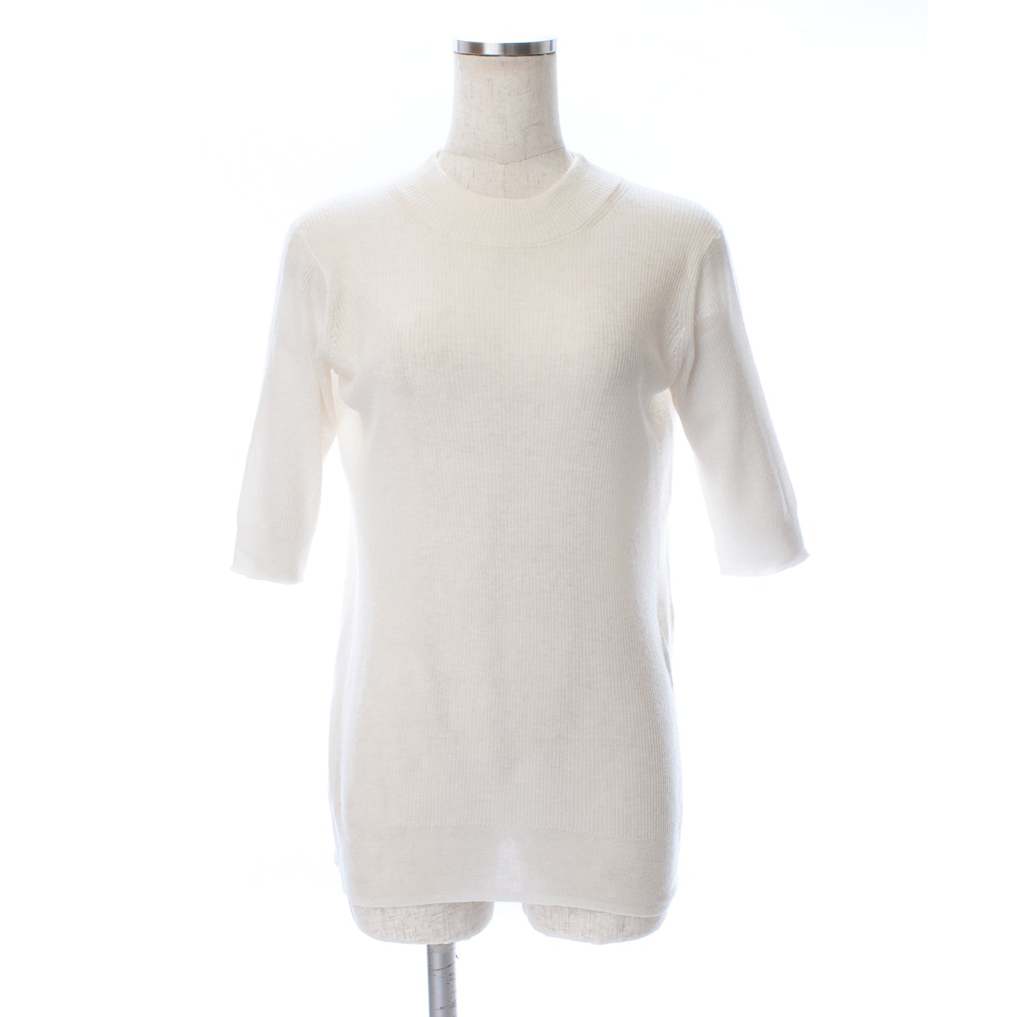 26AW Pull original en laine légère à côtes et manches mi-longues /CT26301