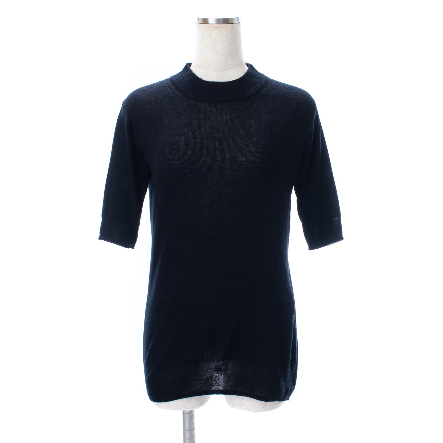 26AW Pull original en laine légère à côtes et manches mi-longues /CT26301
