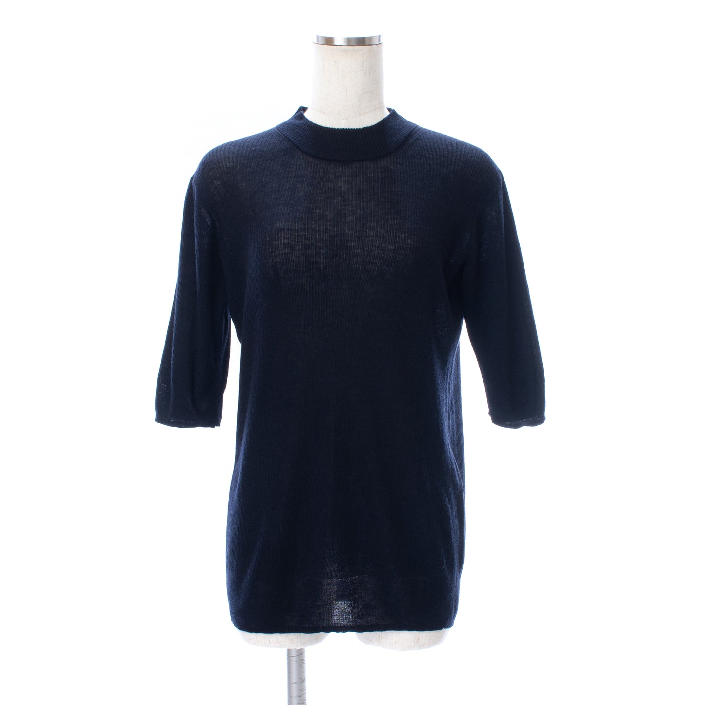 26AW Pull original en laine légère à côtes et manches mi-longues /CT26301