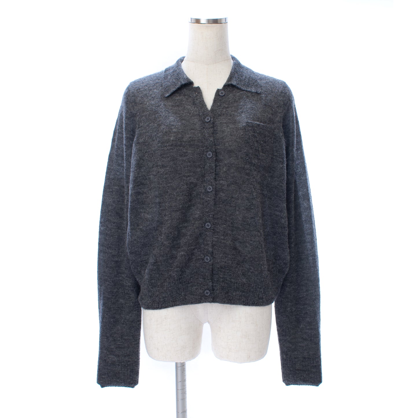 26AW Gilet col polo en alpaga léger /CT26305
