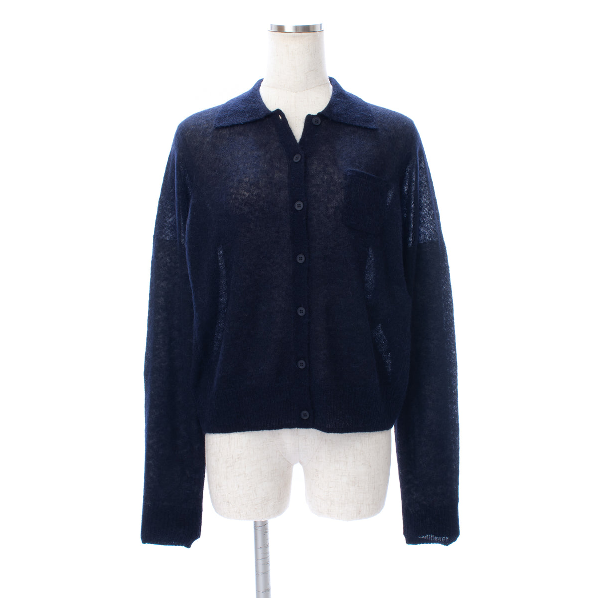 26AW Gilet col polo en alpaga léger /CT26305
