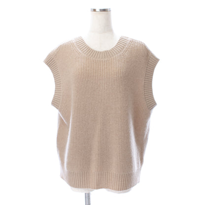 26AW Gilet côtelé 2 positions en alpaga royal /CT26311