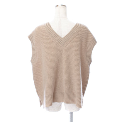 26AW Gilet côtelé 2 positions en alpaga royal /CT26311