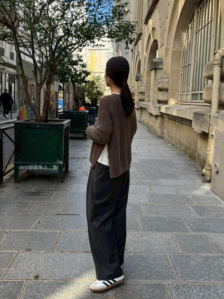 26AW Royal alpaca side slit pullover /CT26313
