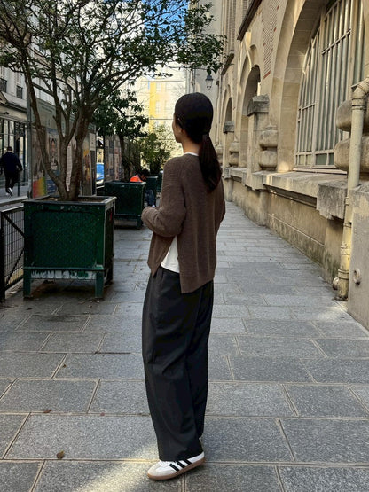 26AW Royal alpaca side slit pullover /CT26313