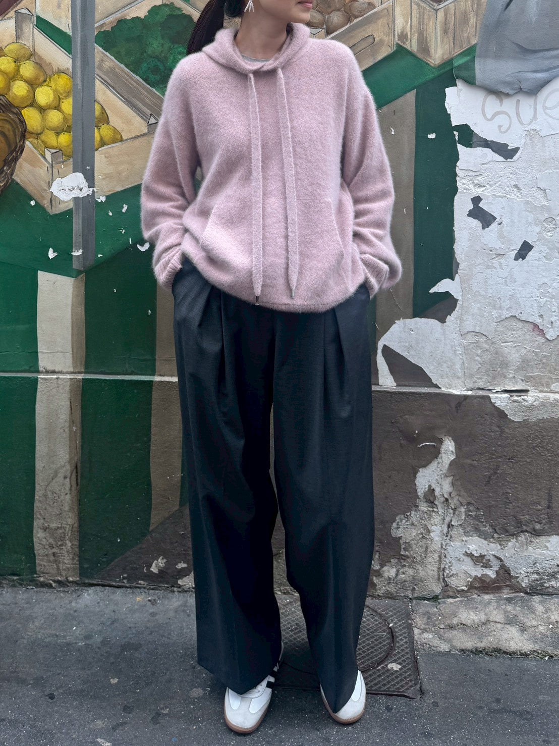 26AW Sweat à capuche en renard et raton laveur /CT26330