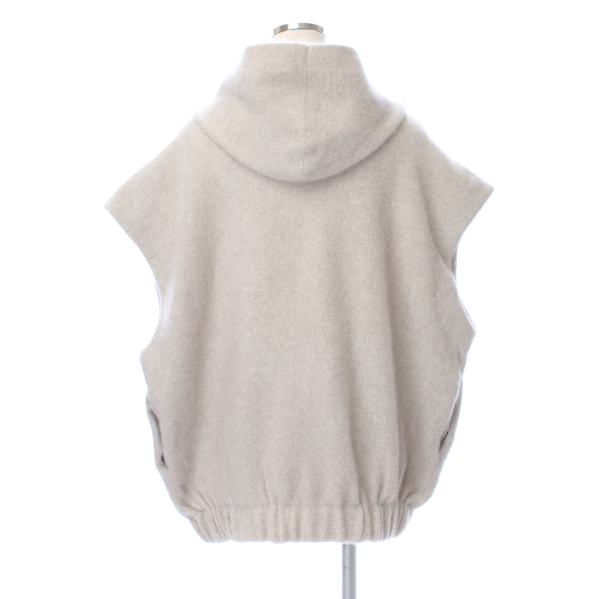 26AW Gilet zippé oversize en raton laveur et renard /CT26331