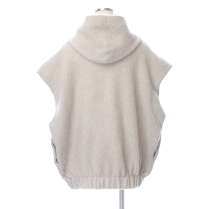 26AW Gilet zippé oversize en raton laveur et renard /CT26331