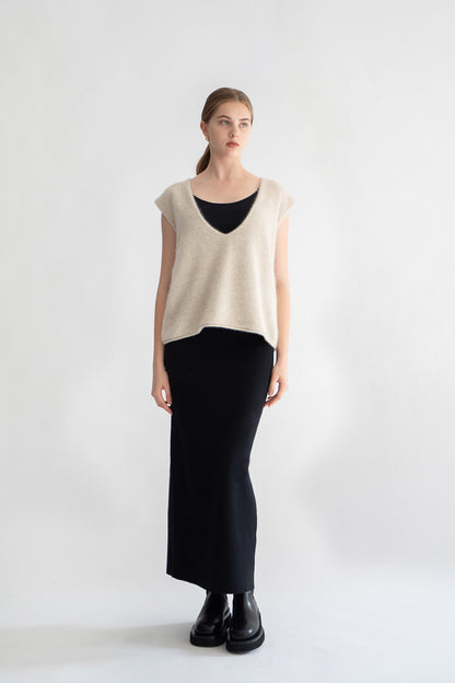 24SS Cotton cashmere pencil skirt /CT24123