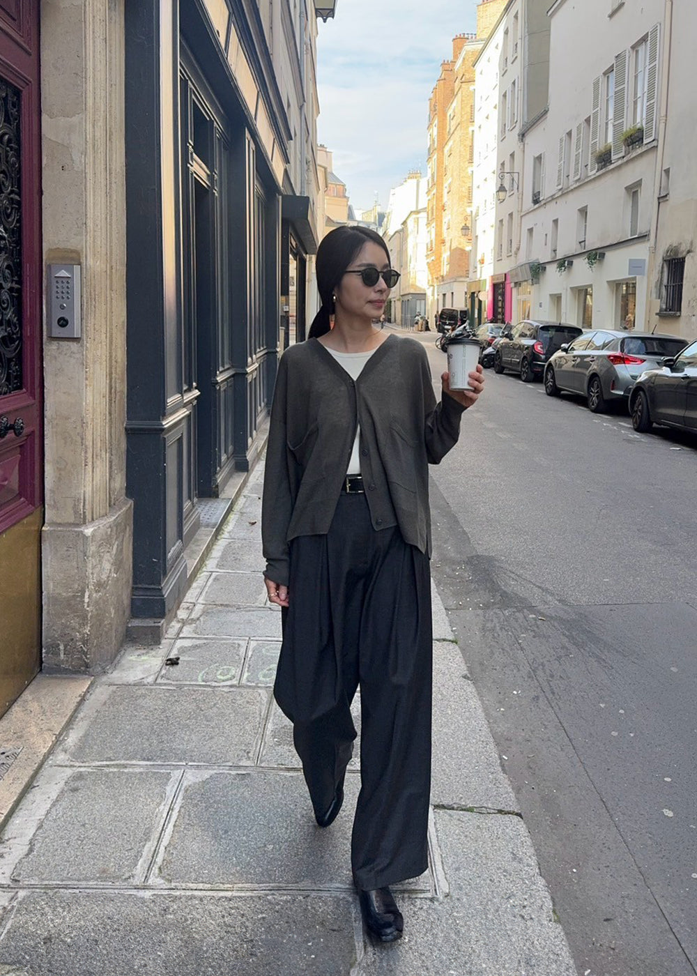 25AW Light cashmere oversized cardigan /CT24303