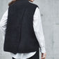 Raccoon back slit vest  BLACK/ CT23101【CP04】