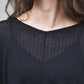 Light wool v neck pullover  BLACK/ CT23114