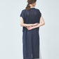 Linen v-neck long pullover B.NAVY/ CT23126【CP04】